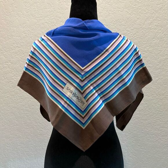 Yves Saint Laurent Accessories - YSL Scarf 100% Silk manufactured in Kawabe Tokyo